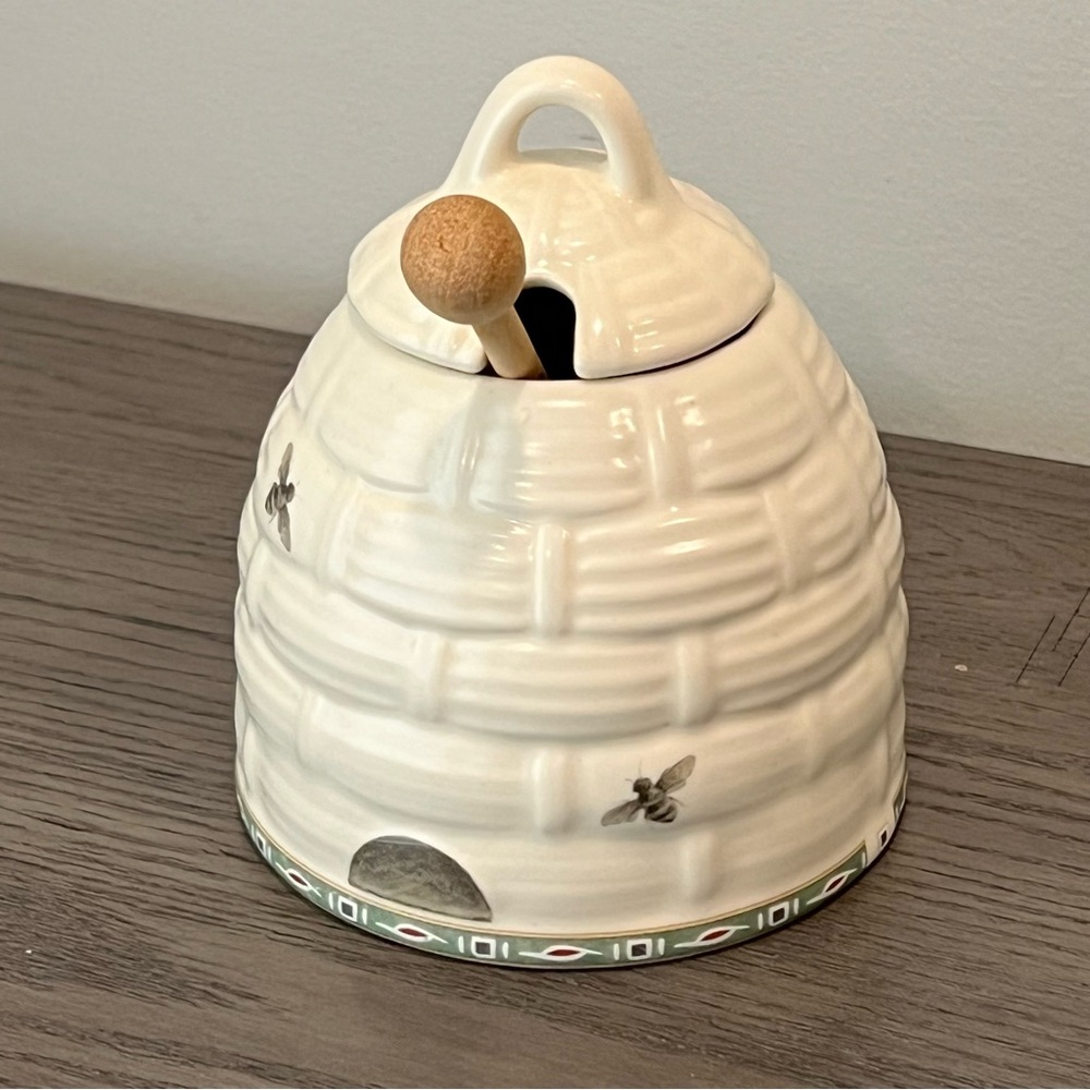 Pfaltzgraff Naturewood Honey Pot with Comb (NEW)